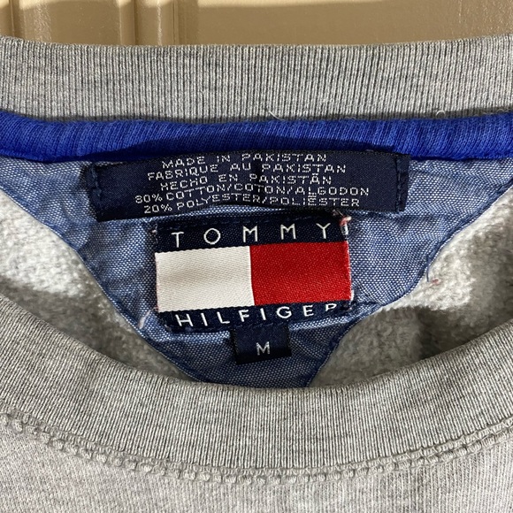 Vintage Tommy Hilfiger Tommy Girl Crewneck Sweatshirt Gray Size Medium - Picture 4 of 5